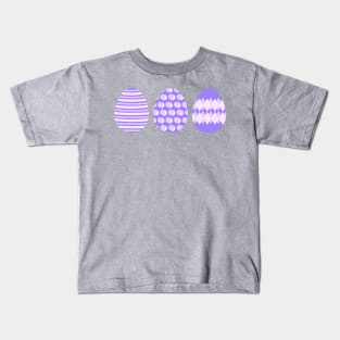 Eggspert Easter Eggs - Decorated Eggs in Purple Kids T-Shirt